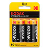Батарейка D Mono Alkaline KODAK XTRALIFE LR20/2 Blister