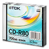 Диски (болванки) TDK CD-R 700Mb (80 min) 52x  slim box 
