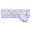 Комплект беспроводной 2в1 клавиатура+мышь SmartBuy 666395, Purple