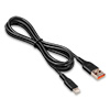Кабель для Apple 8-pin - USB, 1.0м GoPower GP01L, Black, 2.4A