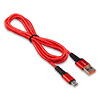 Кабель USB 2.0 -- micro USB, 1.0м GFPower 02M, нейлон Red, 2.4A