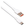 Кабель USB 2.0 - USB Type-C, 1.0м GoPower GP01T, White, 2.4A