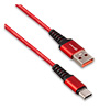 Кабель USB 2.0 - USB Type-C, 1.0м GFPower 02T, Red, 2.4A