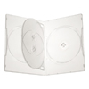 Коробка DVD Box 14 мм  для 4  дисков, цвет белый полупрозрачный
