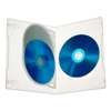 Коробка DVD Box 14 мм  для 3  дисков, цвет белый полупрозрачный
