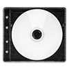 Конверт для 2 CD дисков с перфорацией, черный, упаковка 50 шт. 