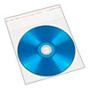 Конверт для  CD диска полипропиленовый 2 скотча, прозрачный, упаковка 200 шт. 