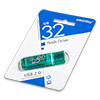  USB Flash () SmartBuy Glossy  32Gb  Green () 
