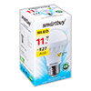 Светодиодная LED-лампа SmartBuy A60 11W (цоколь E27)<br /> теплый свет 3000K, 220V