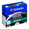  () Verbatim DVD-R 4,7Gb 4x Lifetime Archival Printable jewel box