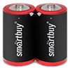 Батарейка SmartBuy D  1.5V LR20 (солевая), 2 шт в технологической упаковке Shrink