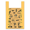 Пакет майка «Электроника» 40*60 см, 16 мкм, полиэтиленовый ПНД, упаковка 100 шт., желтый
