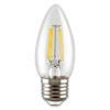 Прозрачная светодиодная лампа (Filament)  SmartBuy C37 5W E27<br /> теплый свет 3000K, 220V
