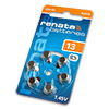 Батарейка для слуховых аппаратов Renata PR48  1.45V ZA13, 6 шт в блистерной упаковке
