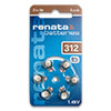 Батарейка для слуховых аппаратов Renata PR41  1.45V ZA312, 6 шт в блистерной упаковке