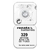 Батарейка Renata SR329 1.55V круглая (713), 1 шт в блистерной упаковке
