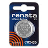 Батарейка Renata CR2430 3V круглая, 1 шт в блистерной упаковке