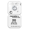 Батарейка Renata SR393 1.55V круглая (754), 1 шт в блистерной упаковке