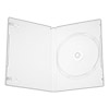 Коробка DVD Box 14 мм  для 1-2  дисков, цвет белый полупрозрачный